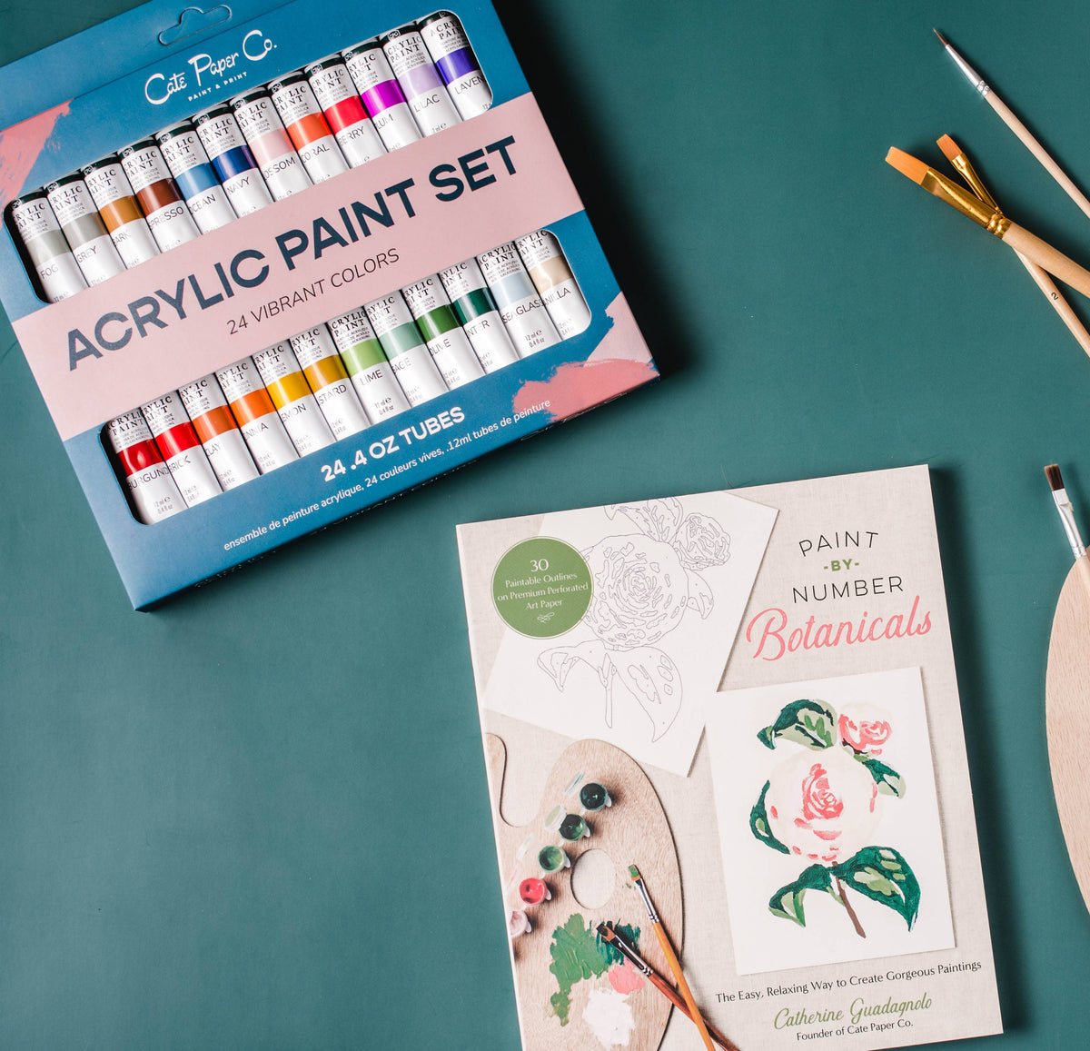 Cate Paper Co - LIBRO PBN “BOTÁNICOS PARA PINTAR POR NÚMEROS”