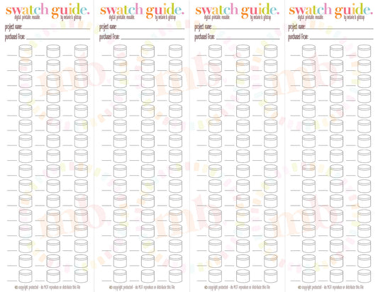 MB's 48 PAINT SWATCH GUIDES: Digital Downloadable & Printable Guide for PBN