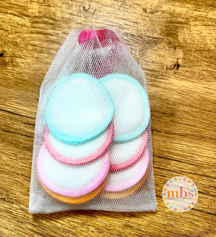 MB's Kit complémentaire de premiers secours 3 en 1 pour le nettoyage des brosses : 9 tampons en bambou/coton et sac à linge en maille
