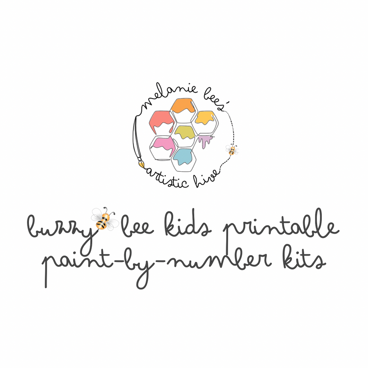 Kits PBN imprimibles para niños de Buzz-y Bee.