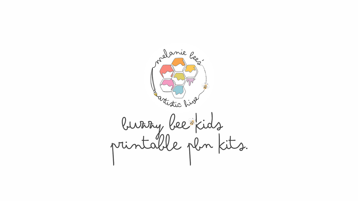 Kits PBN imprimibles para niños de Buzzy Bee.