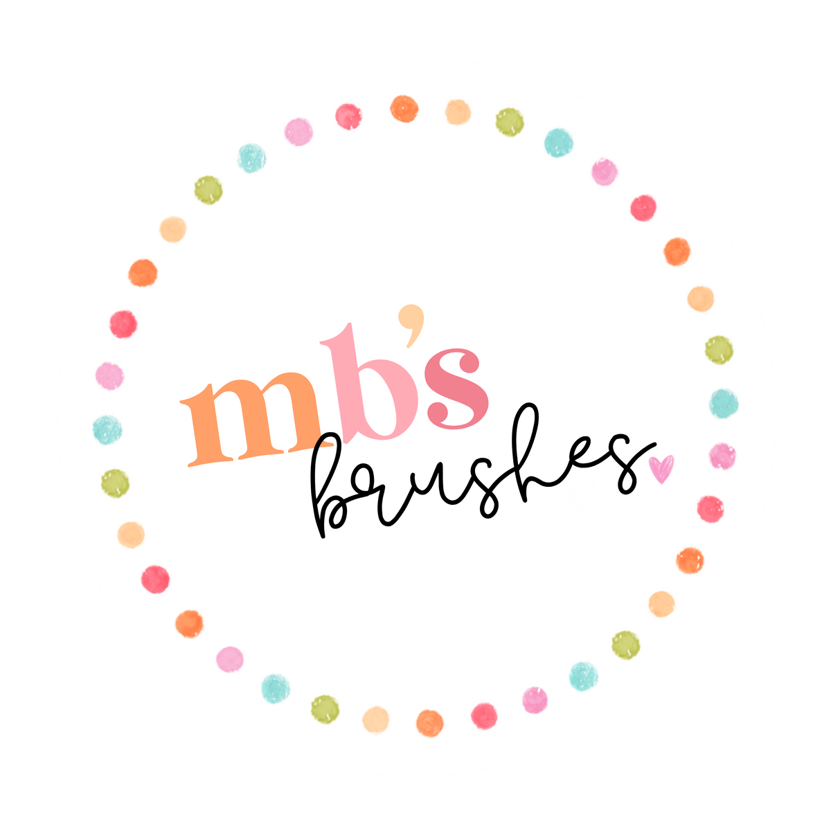Pinceles individuales personalizados de mb.