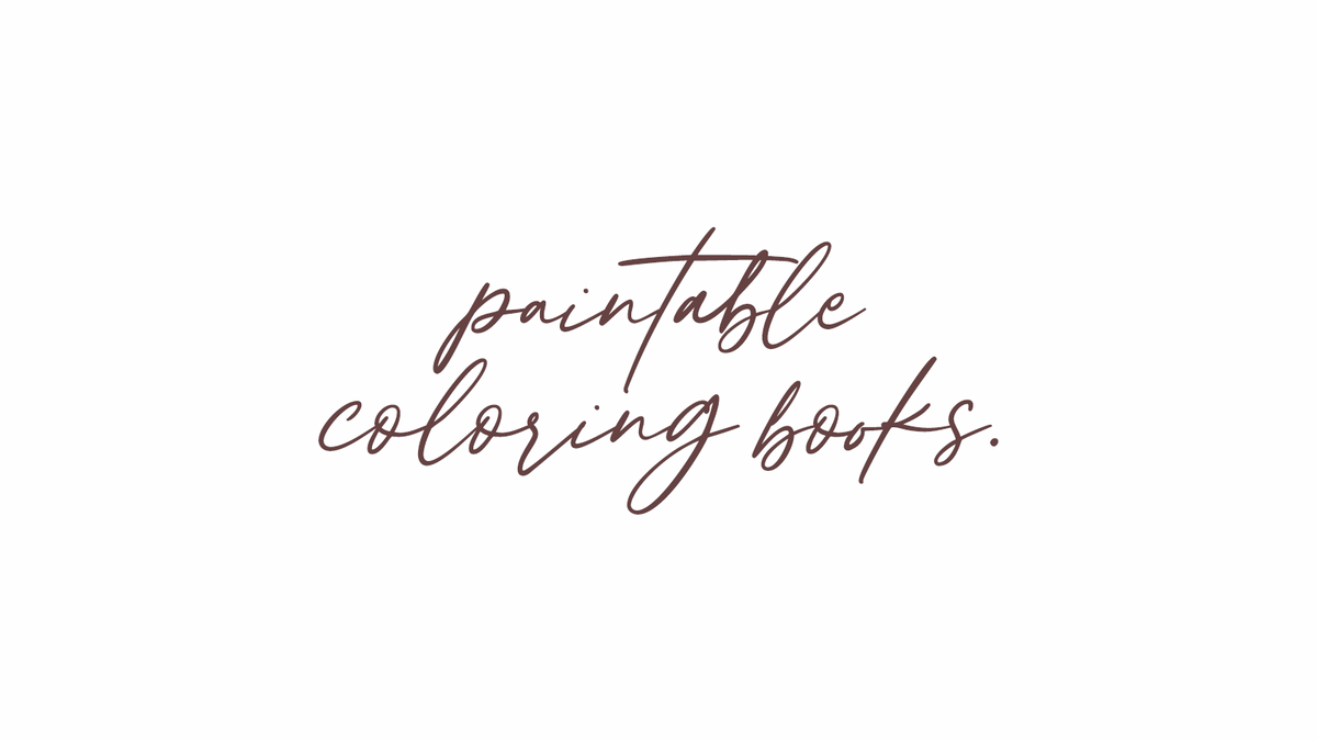 Libros para colorear y pintar.