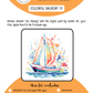 BEE CREATIVE Digital Paint by Number Kit {for Procreate} - COLORFUL SAILBOAT 17