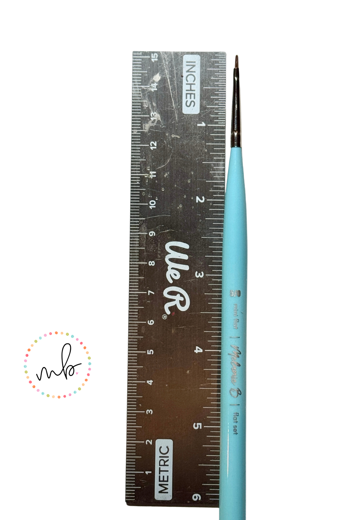 Melanie B’s DUO AQUA MINI FLAT PAINT 2 Piece Brush Set - NEW