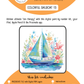 BEE CREATIVE Digital Paint by Number Kit {for Procreate} - COLORFUL SAILBOAT 15