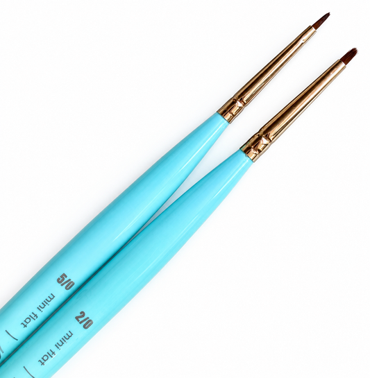 Melanie B’s DUO AQUA MINI FLAT PAINT 2 Piece Brush Set - NEW