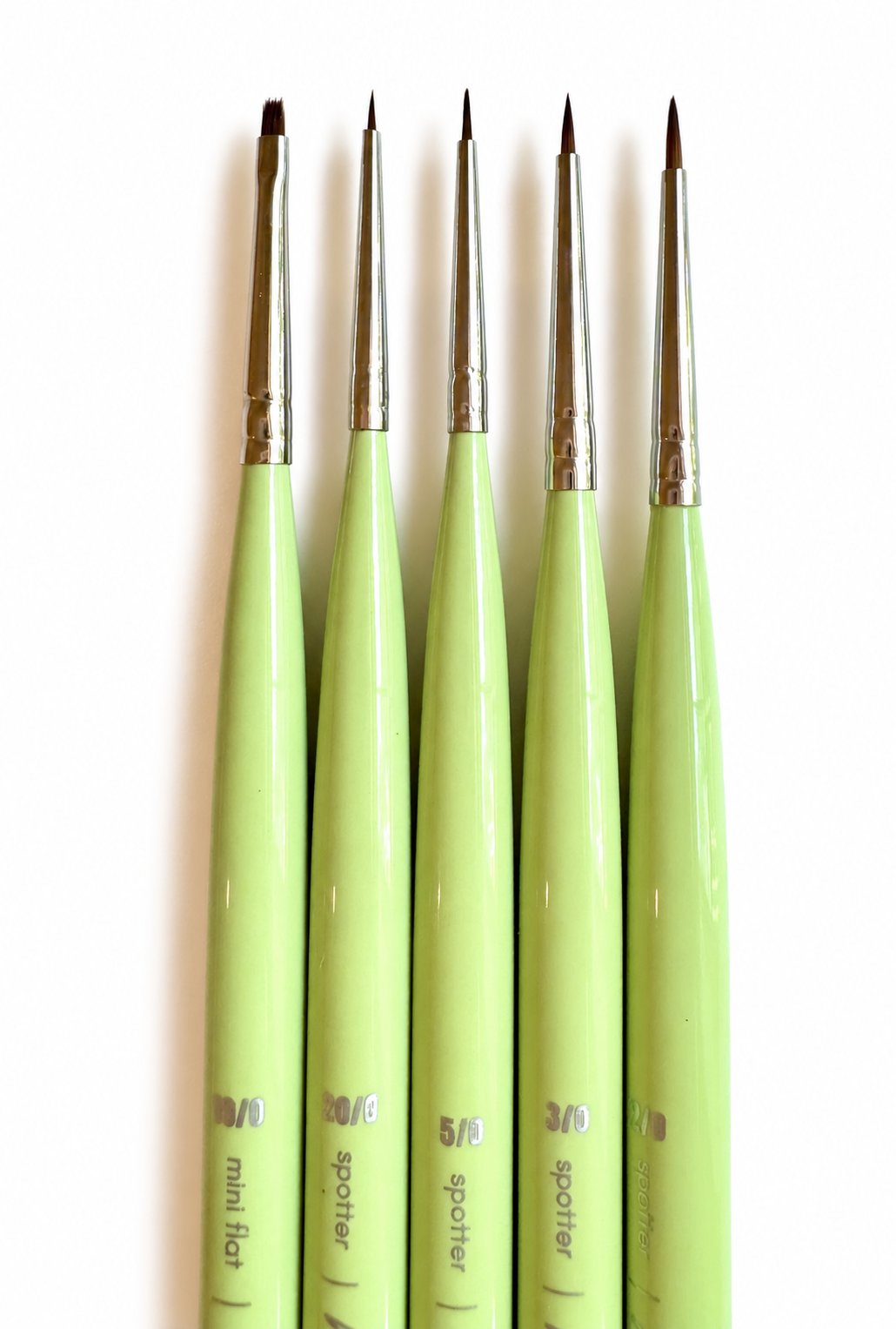 Melanie B’s 5 Piece Lime MINI DETAIL PAINT Brush Set - NEW