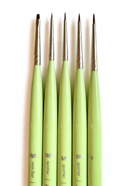 Melanie B’s 5 Piece Lime MINI DETAIL PAINT Brush Set - NEW