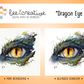 BEE CREATIVE Digital Paint by Number Kit {for Procreate} - DRAGON EYE 2