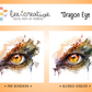 BEE CREATIVE Digital Paint by Number Kit {for Procreate} - DRAGON EYE 3