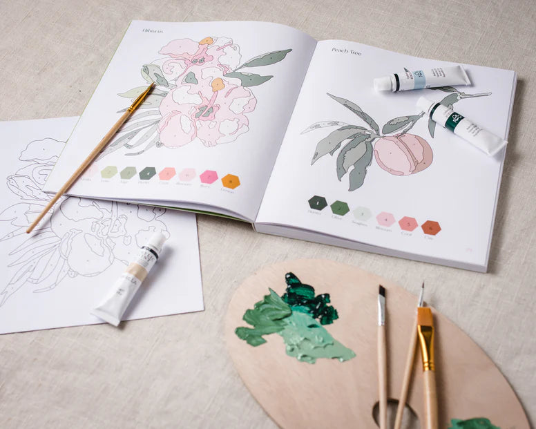 Cate Paper Co - LIBRO PBN “BOTÁNICOS PARA PINTAR POR NÚMEROS”