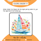 BEE CREATIVE Digital Paint by Number Kit {for Procreate} - COLORFUL SAILBOAT 13