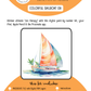 BEE CREATIVE Digital Paint by Number Kit {for Procreate} - COLORFUL SAILBOAT 09