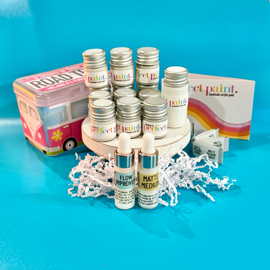 Melanie B's Handmade Acrylic "Perfect Paint" - 3 SHADES OF GRAY ROAD TRIP Collection