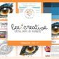 BEE CREATIVE Digital Paint by Number Kit {for Procreate} - DRAGON EYE 1