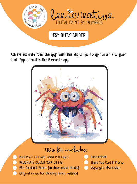 BEE CREATIVE Digital Paint by Number Kit {for Procreate} - ITSY BITSY