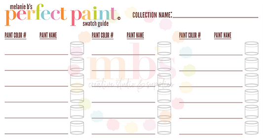 MB's PERFECT PAINT SWATCH GUIDE: Digital Downloadable & Printable Guide