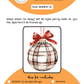 BEE CREATIVE Digital Paint by Number Kit {for Procreate} - PLAID ORNAMENT 02