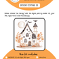 BEE CREATIVE Digital Paint by Number Kit {for Procreate} - SPOOKY COTTAGE 02