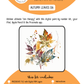 BEE ARTISTIC Printable Paint by Number Kit - AUTUMN LEAVES 06