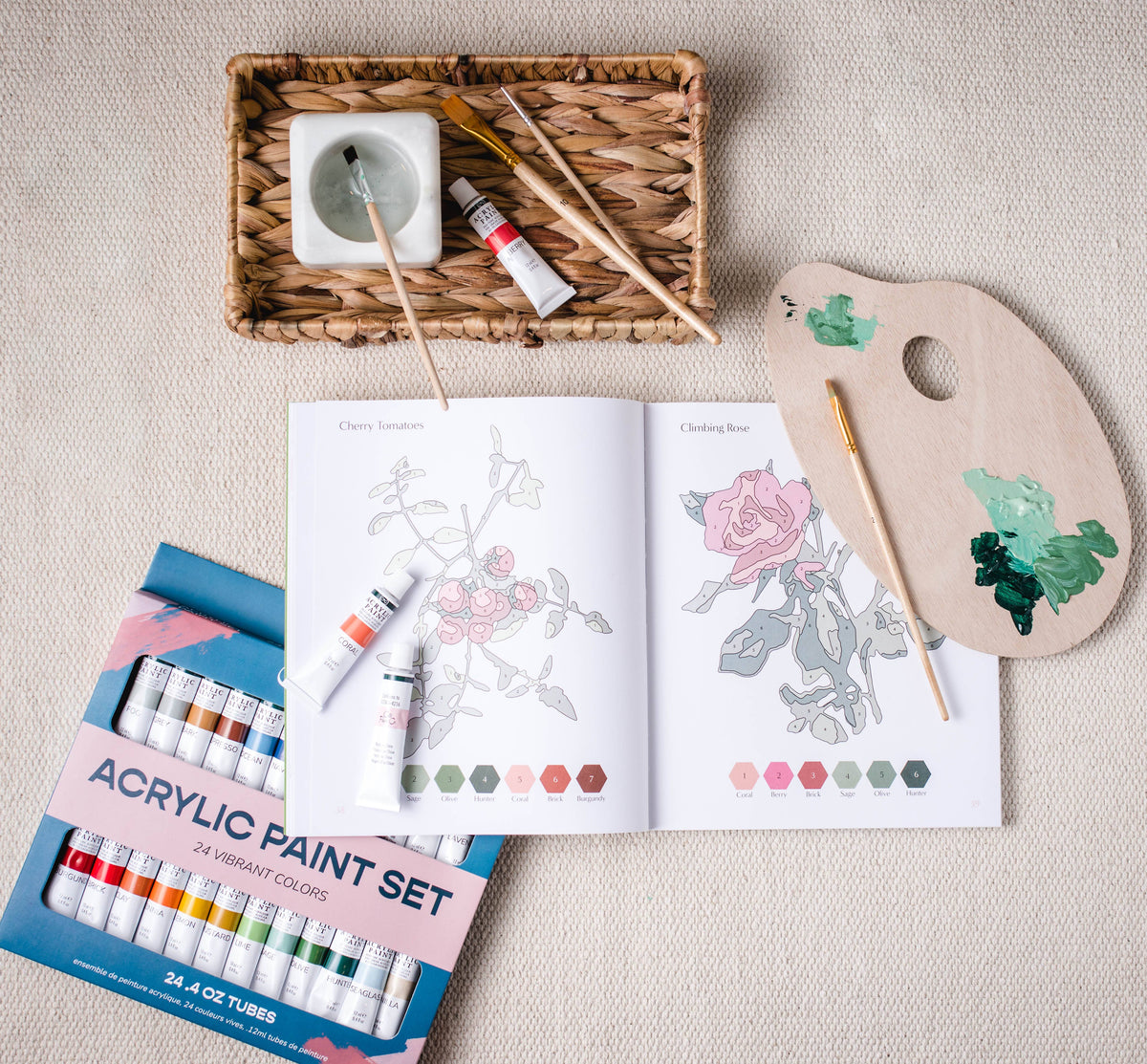 Cate Paper Co - LIBRO PBN “BOTÁNICOS PARA PINTAR POR NÚMEROS”