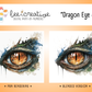 BEE CREATIVE Digital Paint by Number Kit {for Procreate} - DRAGON EYE 8