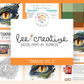 BEE CREATIVE Digital Paint by Number Kit {for Procreate} - DRAGON EYE 2