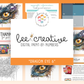 BEE CREATIVE Digital Paint by Number Kit {for Procreate} - DRAGON EYE 6