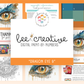 Kit de pintura digital por números BEE CREATIVE {para Procreate} - OJO DE DRAGÓN 9