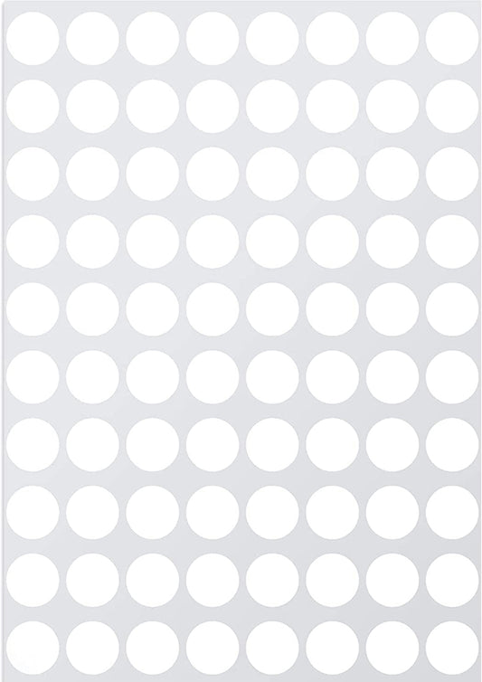 80 1/2” Round Circle Paint Pot Label Stickers